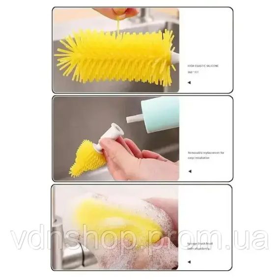 Багатофункціональна електрична щітка для миття посуду з різними насадками BRUSH AND412 | Зображення 6