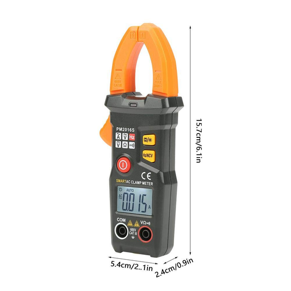 Цифровой мультиметр с клещами PEAKMETER PM2016S Измеритель напряжения переменного тока, ампер, ом, Гц (sv2513) | Зображення 5
