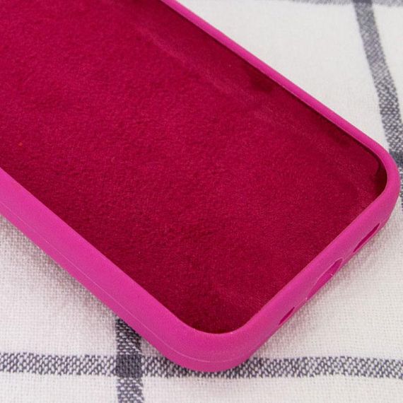Чохол Silicone Case Full Protective (AA) NO LOGO для Apple iPhone 12 Pro / 12 (6.1") Малиновий / Dragon Fruit | Зображення 2