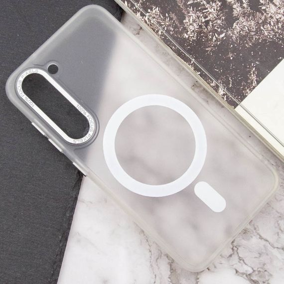 Чохол TPU Lyon frosted with MagSafe для Samsung Galaxy S23 White | Зображення 4