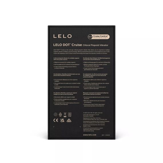 Кліторальний вібратор LELO DOT Cruise Peach Please, точкова стимуляція, технологія Infinite Loop | Зображення 6
