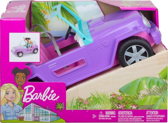 Внедорожник Barbie фиолетового цвета с розовыми сиденьями (GMT46) | Зображення 1