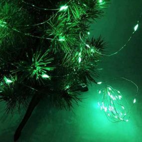 Гірлянда 100LED 10м на батареях Зелена