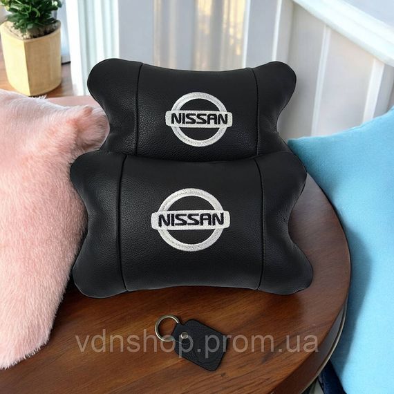 М'яка подушка для подорожей підголівник Nissan Нисан, Сувенірні автомобільні подушки WC-66 | Зображення 7