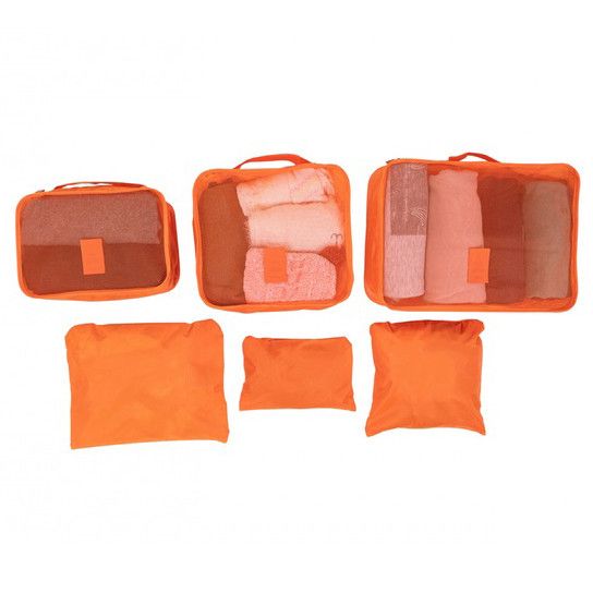 Набор дорожных органайзеров для вещей 6 шт. Цвет: оранжевый KT-65 | Зображення 3