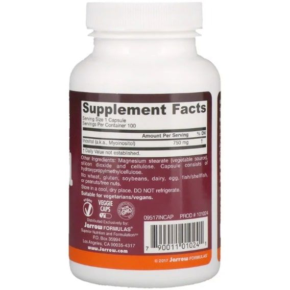 Інозитол Jarrow Formulas Inositol 750 mg 100 Veg Caps JRW-01024 | Зображення 2