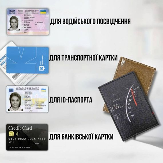 Обкладинка для ID-паспорта / посвідчення / пластикових карток Speed | Зображення 2