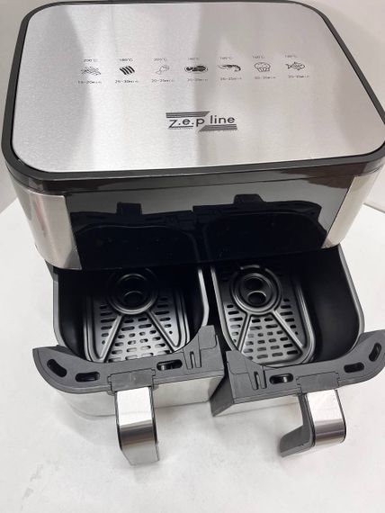 Аэрофритюрница на 2 чаши Zepline ZP-209 с мощностью 4000Вт на 12л | Зображення 6