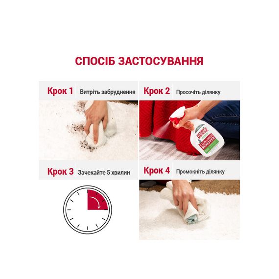 Засіб 8in1 Nature_s Miracle Cat Stain and Odor Remover Spray для усунення плям та запахів від котів 946 мл | Зображення 5