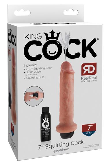 Фаллоимитатор с эффектом эякуляции King Cock sexstyle | Зображення 1