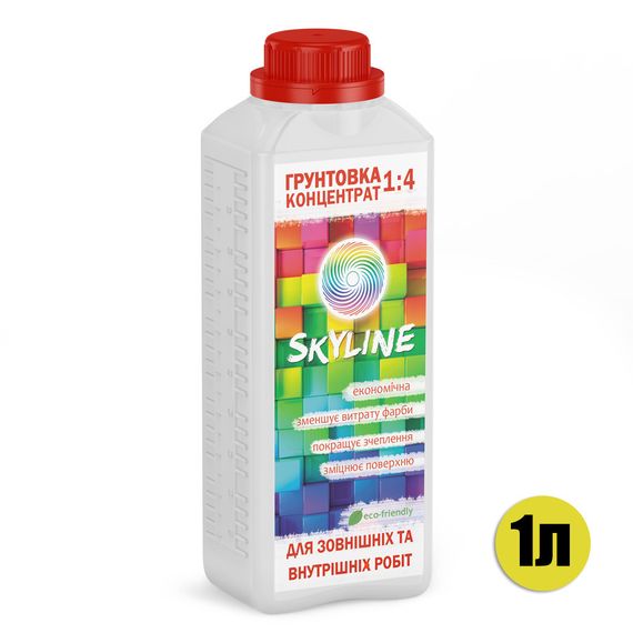 Грунтовка глибокопроникаюча акрилова концентрат 1:4 SkyLine 1 л | Зображення 2
