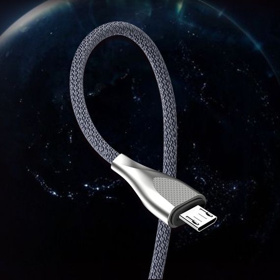 USB кабель Kaku KSC-038 USB - Micro USB 1m - Silver | Зображення 4