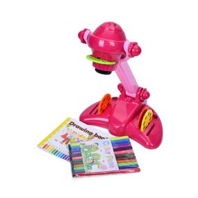 Дитячий проектор YM2227-A(Pink) 34 см, музика, світло, слайди 4 диски, 32 картинки