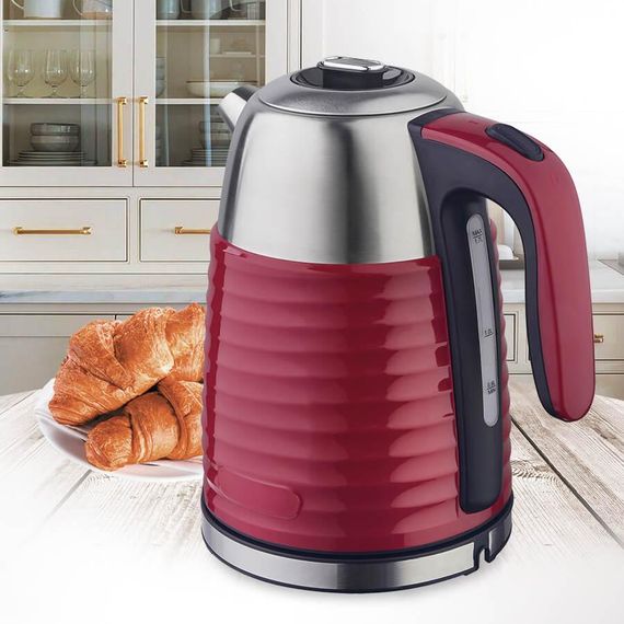 Електрочайник з нержавіючої сталі Maestro MR-051-RED, 1.7 л, 2200 Вт | Зображення 1