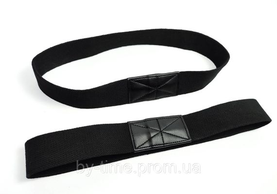 Лямки атлетические EasyFit для турника и перекладины черные | Зображення 1