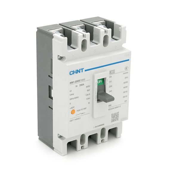 Автоматический выключатель AC CHINT NM1-250S/3300-250А 3P, 380В. 250A. 8КА/400В