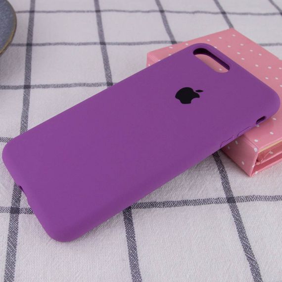 Чохол Silicone Case Full Protective (AA) для Apple iPhone 7 plus / 8 plus (5.5") Фіолетовий / Grape | Зображення 1