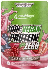 Протеїн IronMaxx 100% Vegan Protein Zero 500 g /16 servings/ Berry