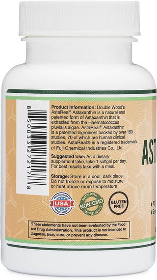Аксантін Double Wood Supplements Astaxanthin 12 mg 60 softgels | Зображення 2