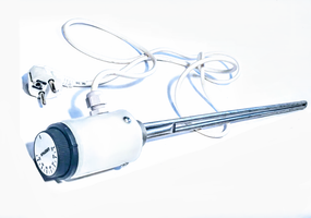 Тэн для радиатора 1500W с резьбой 1"и терморегулятором  (Украина)