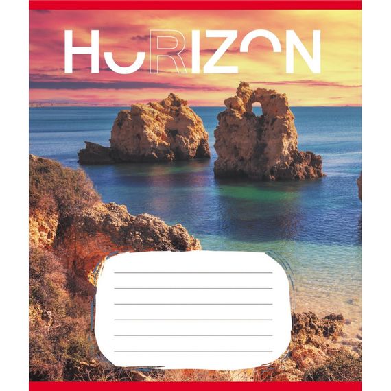 Зошит загальний "Горизонт" 096-640014L-3 в лінію, 96 аркушів