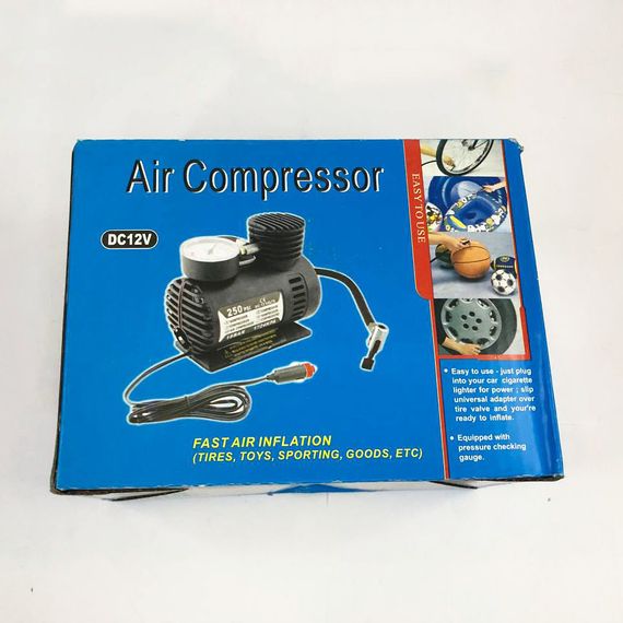 Компрессор подкачки шин, Компрессорный насос, Насос автомобильный для шин 12в ZK-977 в прикуриватель | Зображення 6