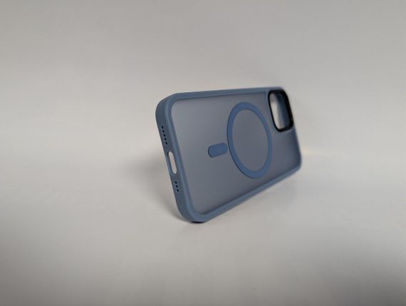 Чохол для iPhone 12 / 12 Pro, Wave Matte, з магнітним кільцем, протиударний, з MagSafe, матовий, синій | Зображення 4