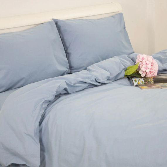 Постільна білизна полуторна ТЕП Aura Дощовий Волошка 2-05231_35298 215х150 см блакитна | Зображення 3