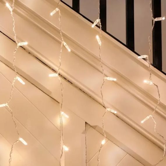 Гірлянда водоспаду штора Теплий білий 3x3 м 320 діодів Xmas LED WW-3, світлодіодна гірлянда водоспад штора | Зображення 5