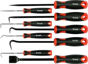 Набір гачків скребок для ущільнення шило 9 штук YATO YT-08426