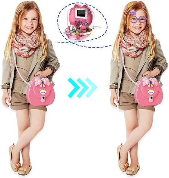 Детский косметический набор Kids Pretend Toy Bag сумка для макияжа с зеркалом ∙ Игровой набор Kids Pretend Toy Bag для девочек | Зображення 2
