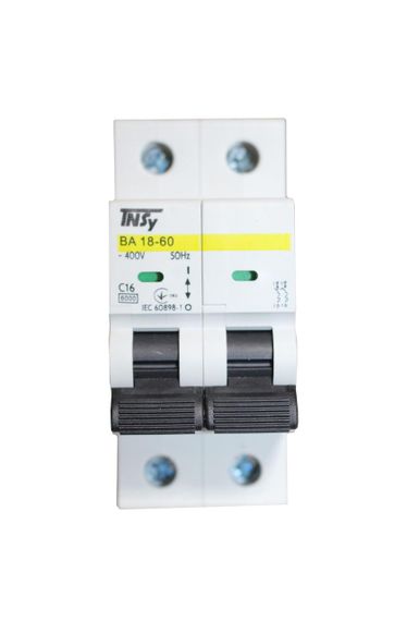 Автоматичний вимикач ВА18-60 2Р 16А 6кА х-ка C Ny95504733 | Зображення 1