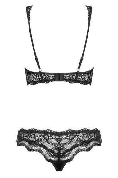 Комплект мереживний Obsessive Luvae чорний, S/M Sex Aura | Зображення 3