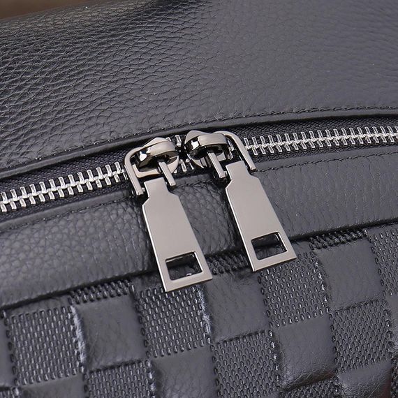 Рюкзак чоловічий шкіряний. Чорний міський рюкзак для ноутбука та документів Tiding Bag 22727 | Зображення 2