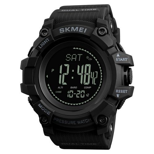 Чоловічий годинник Skmei 1358 Black Smart Watch Compass