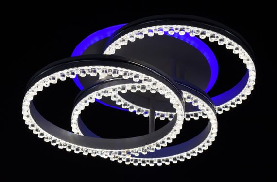 Люстра світлодіодна стельова LED світильник для квартири на стелю лед 26324 Білий 16х43х43 см. | Зображення 1