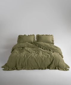 Постельное белье Limasso Stonewashed Exclusive Ranforce 200 х 220 см Akdeniz Yesili