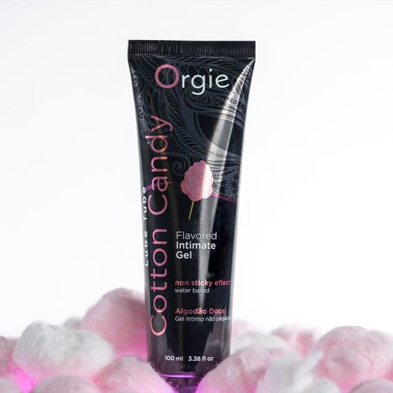 Лубрикант на водній основі Orgie Lube Tube Cotton Candy, 100 мл, зі смаком та ароматом солодкої вати Sex Aura | Зображення 3