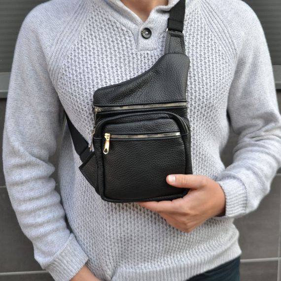Тактична шкіряна сумка з натуральної шкіри, кроссбоді, месенджер чоловічий | Зображення 5