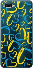 Чехол на Oppo A12 Сердца UA "5292u-2557-17620"