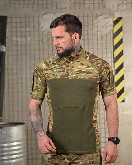 Убакс короткий рукав tactical мультикам ВТ1041 | Зображення 1