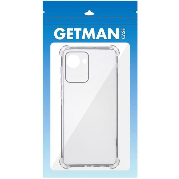TPU чохол GETMAN Ease logo посилені кути Full Camera для Realme C30 Безбарвний (прозорий) | Зображення 3