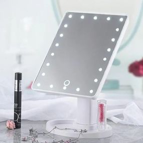 Белый Зеркало с LED подсветкой для макияжа Magic MakeUp Mirror