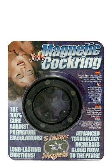 Эрекционное кольцо со встроенными магнитами Seven Creations Magnetic Cockring серое sexstyle | Зображення 1