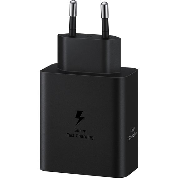Зарядний пристрій Samsung 50W 2xUSB-С + cableUSB-C to USB-C 1.8m black (EP-T5020XBEGEU) | Зображення 1