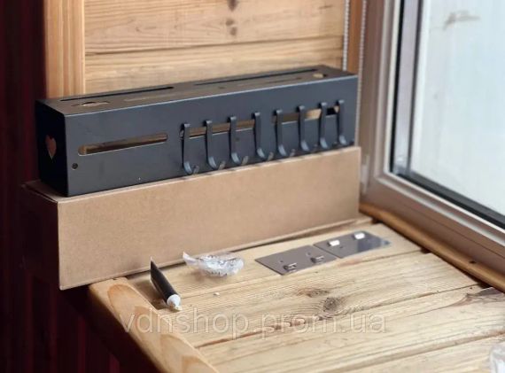 Настенный многофункциональный органайзер для хранения кухонных принадлежностей 30 см | Зображення 1