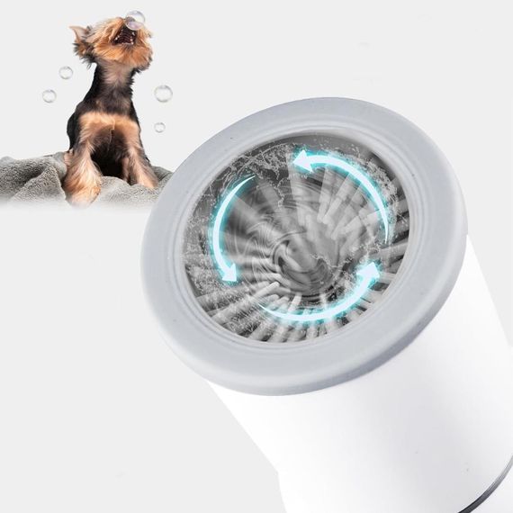 Лапомойка автоматическая для собак, с USB, Pet Foot Wash / Емкость для мытья лап с силиконовыми ворсинками | Зображення 4