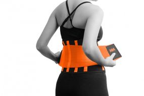 Компрессионный пояс Мадмакс MFA-277 Slimming belt Black/neon orange M