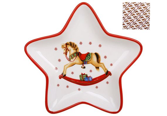 Десертное овальное блюдо из фарфора Equine Gold: Oval, 21.6х21 см | Зображення 1