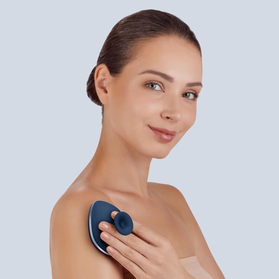 Щітка для тіла GESKE Body Brush metal 4в1 starlight, Синій | Зображення 3